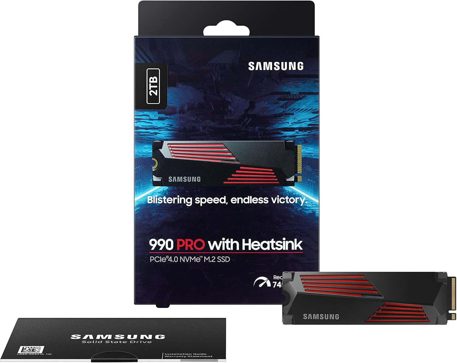SAMSUNG 990 PRO WITH HEATSINK 2TB PCIE 4.0 NVME M.2 SSD