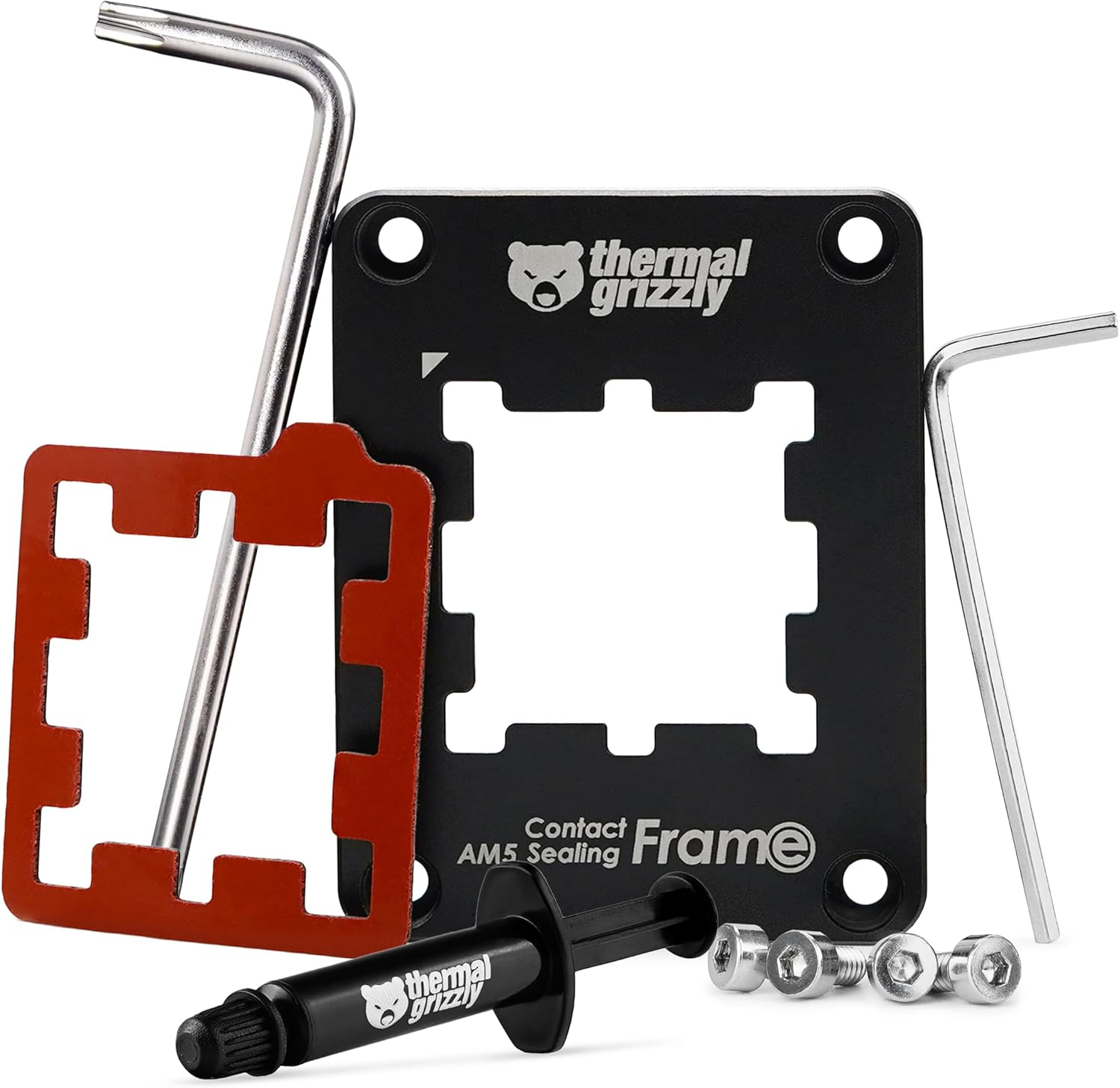 Thermal Grizzly AMD AM5 Aluminum Contact Sealing Frame CPU Socket Secure Frame