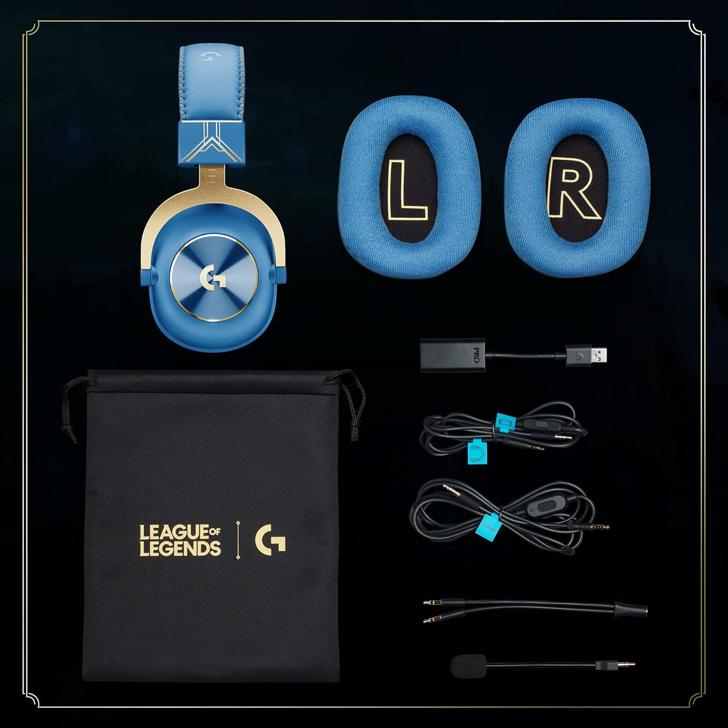 Logitech G PRO X Wired Gaming Headphone LOL Edition