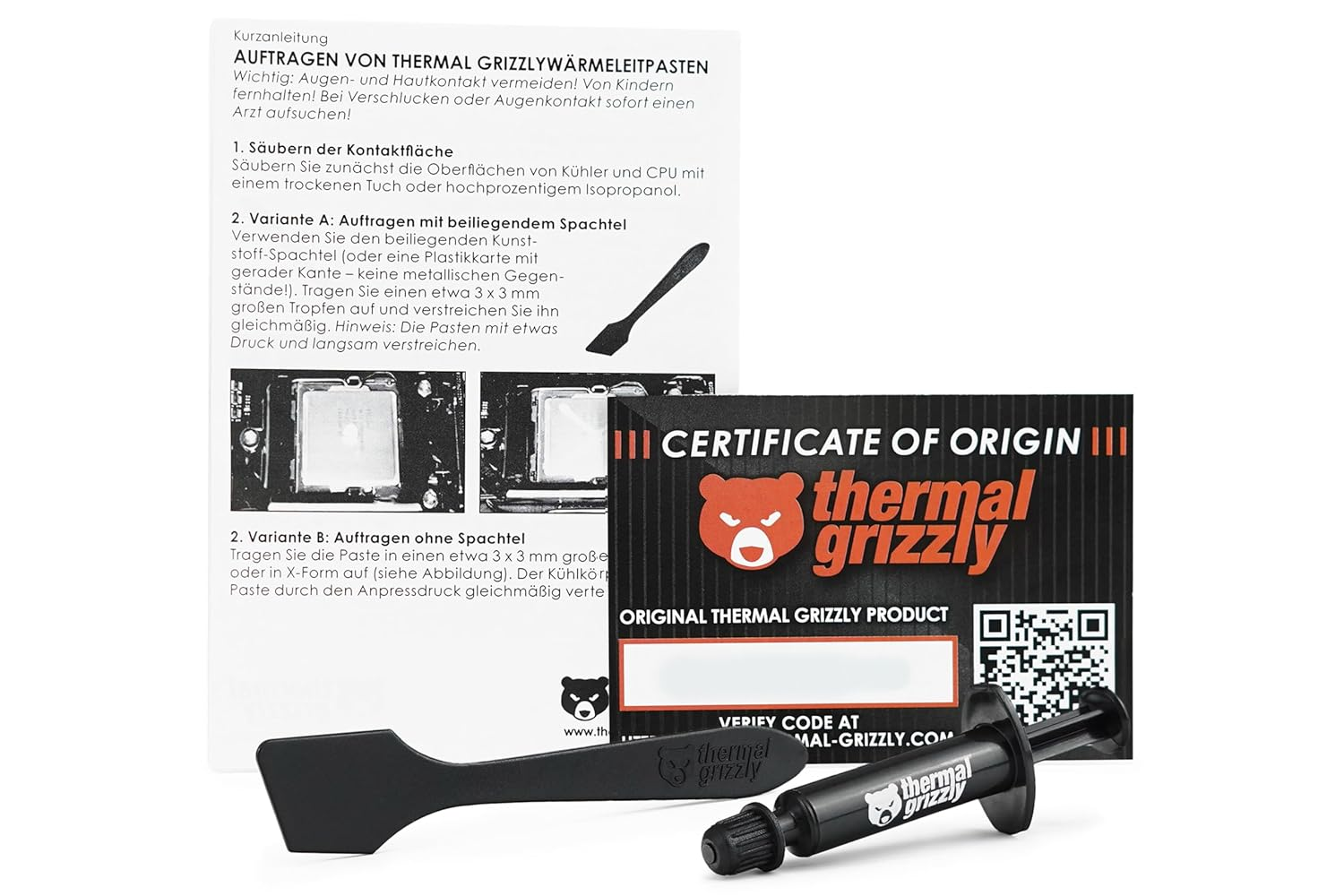 Thermal Grizzly Hydronaut (1g) Excellent Price-Performance Thermal Paste