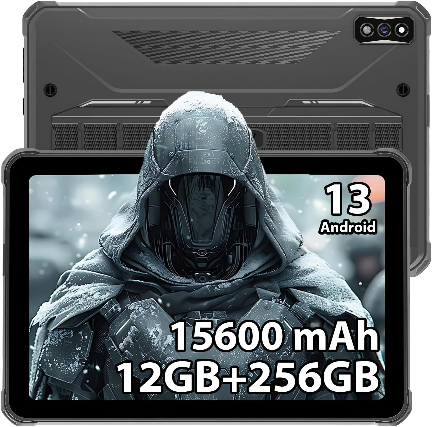 HOTWAV R7 Rugged Tablet Android 13, 15600mAh 10.1 Inch HD+ Waterproof Tablet