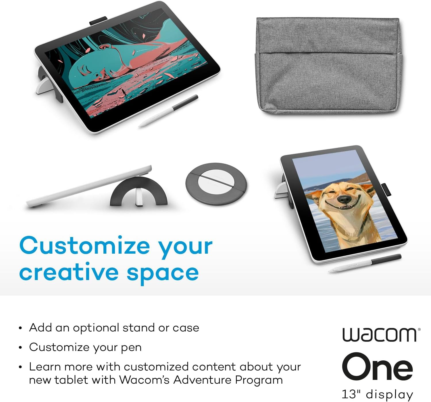 Wacom One 13 (2023) Creative Graphic Tablet 13.3