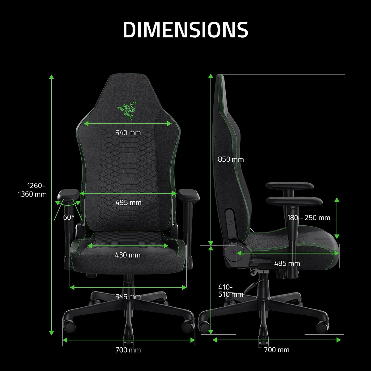 Razer Iskur V2 X Essential Gaming Chair - Black