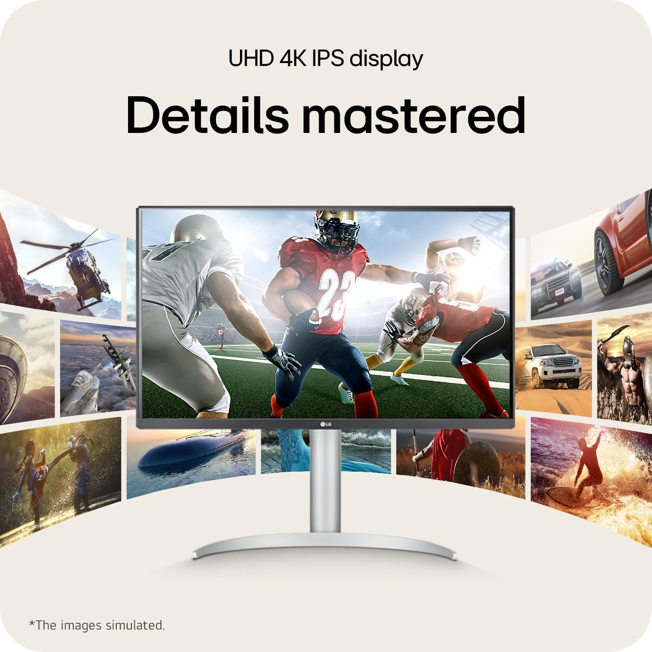 LG 27UP850K-W 27” 4K UHD UltraFine™ IPS Monitor HDR™ 400 and USB Type-C- Monitor