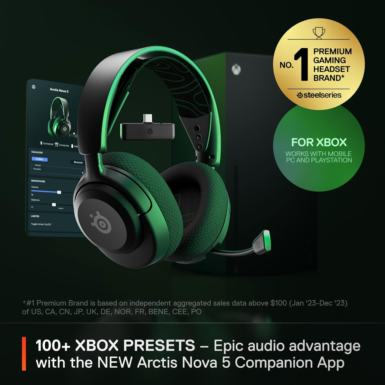 SteelSeries Arctis Nova 5X Wireless Multi-System Gaming Headset - Black