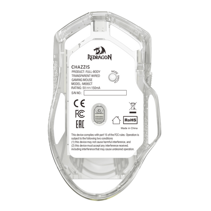 REDRAGON M695CT CHAZZIS CRISTAL GAMING MOUSE