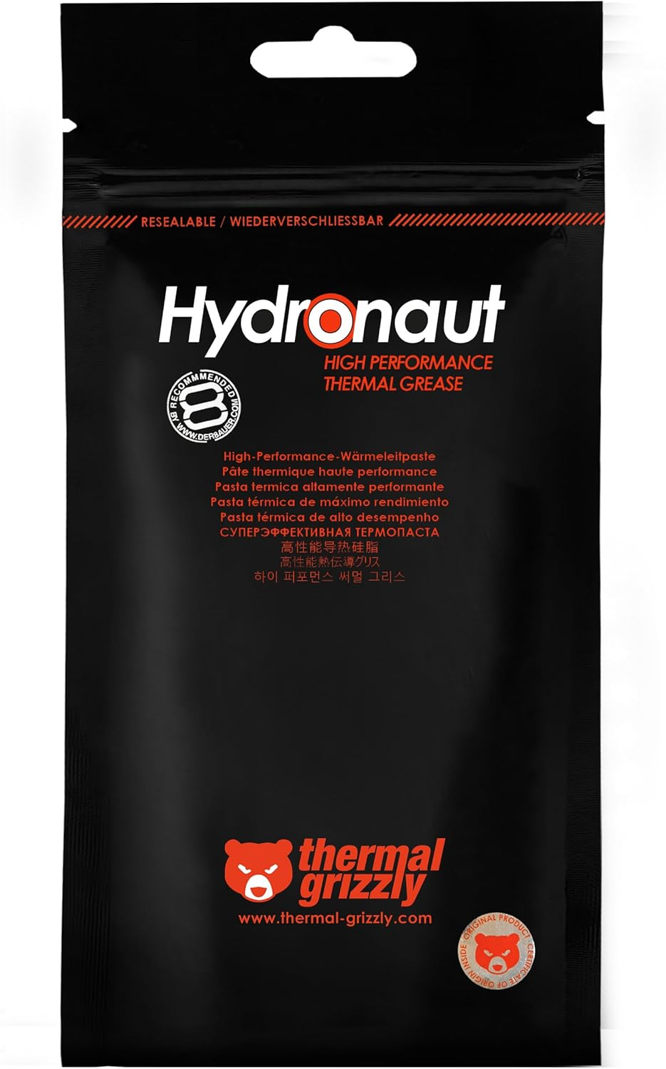 Thermal Grizzly Hydronaut 3.0ml (7.8g) Excellent Price-Performance Thermal Paste