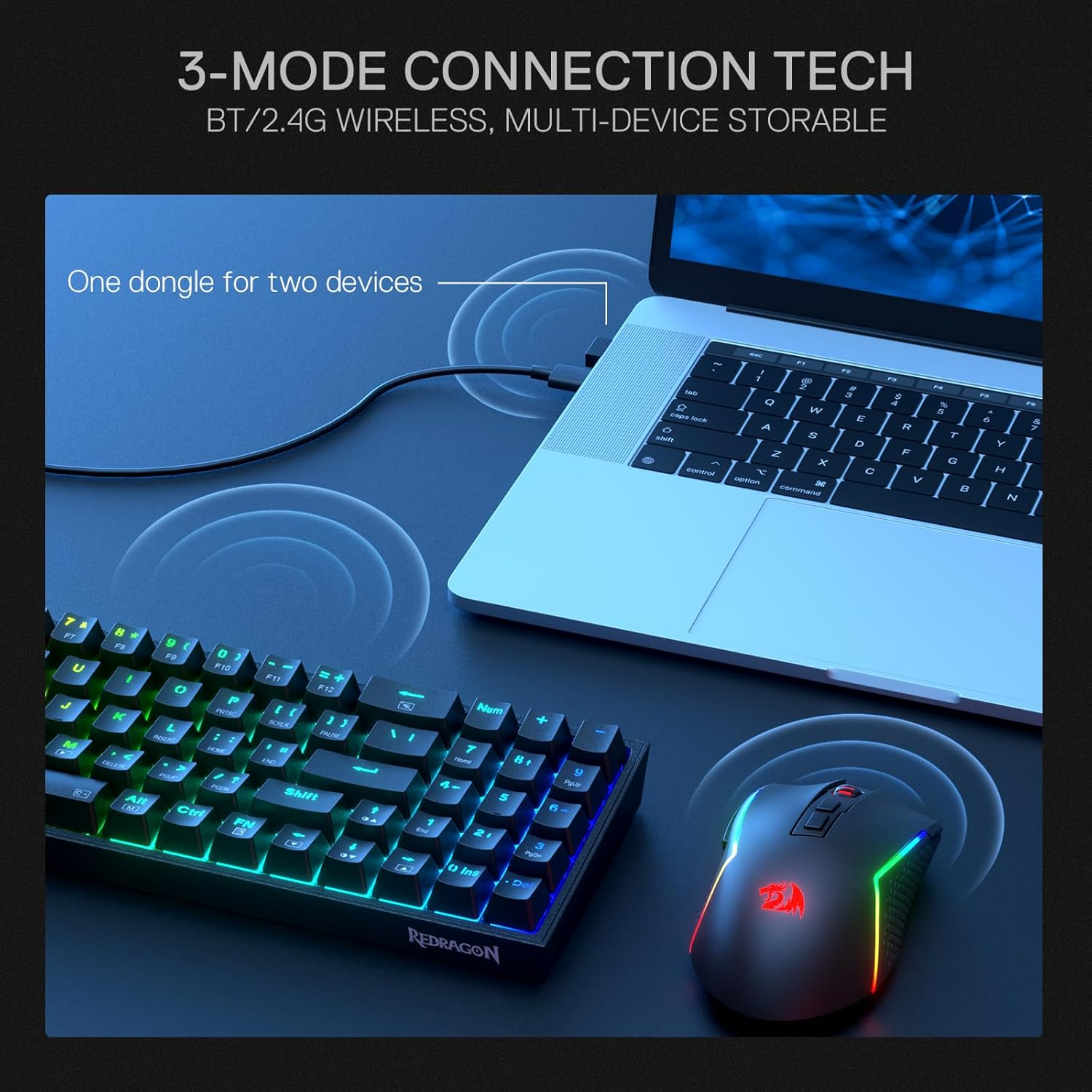 Redragon S136 Wireless Combo Kit Keyboard and Mouse