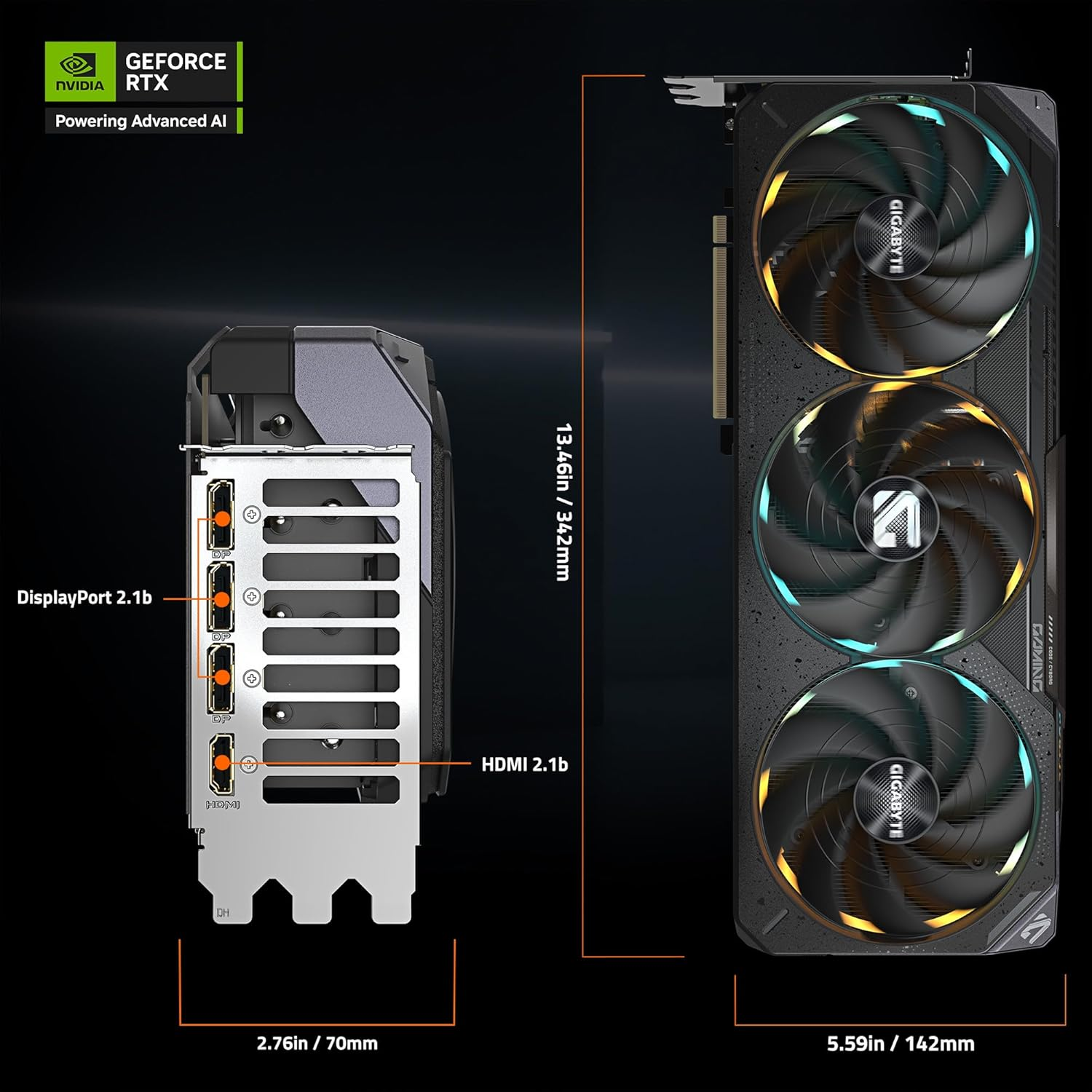 GIGABYTE RTX 5080 GAMING OC 16G GDDR7 256bit