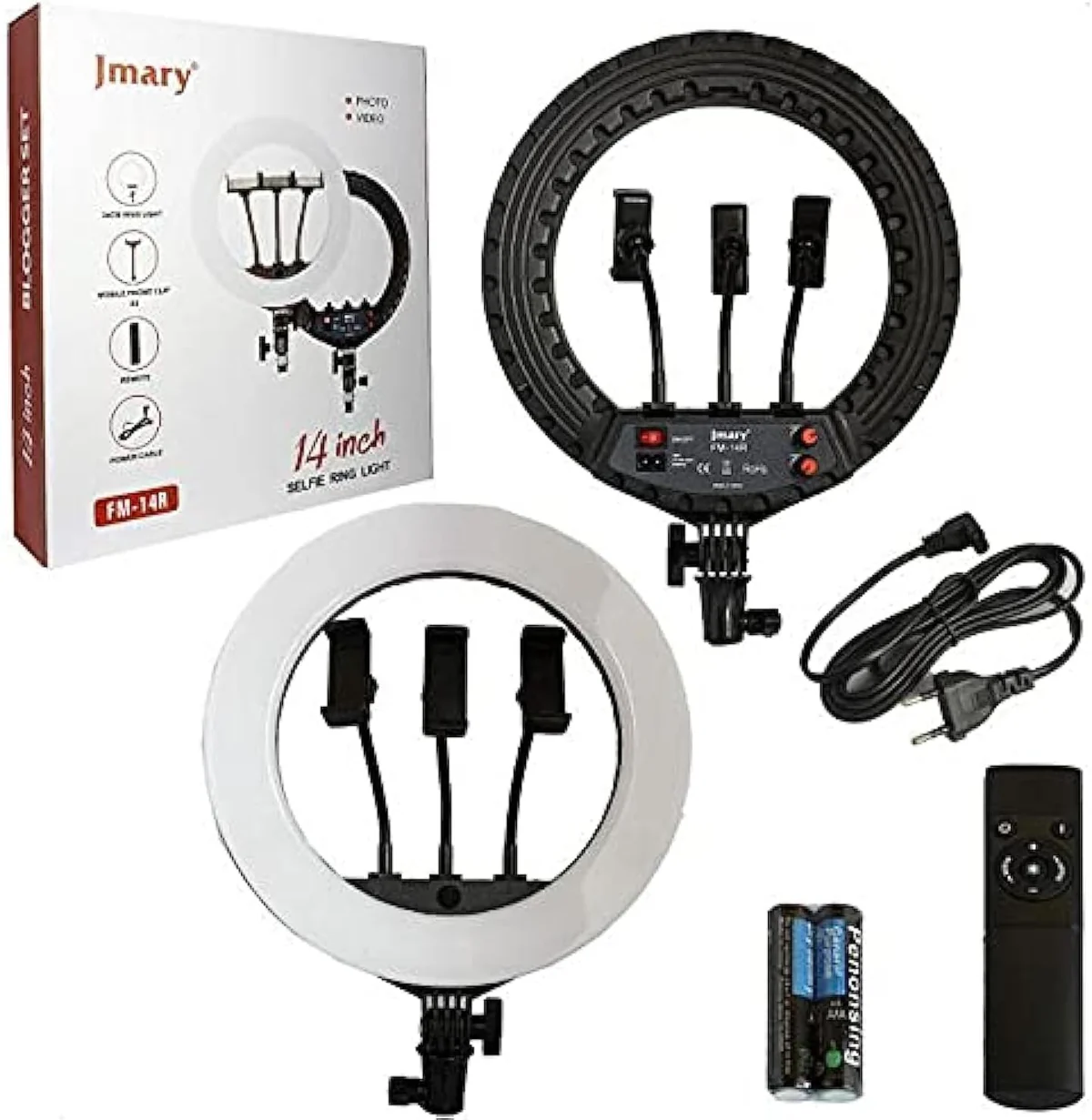 Jmary 14 Inch Selfie Ring Light - Black Jmary 14 Inch Selfie Ring Light - Black
