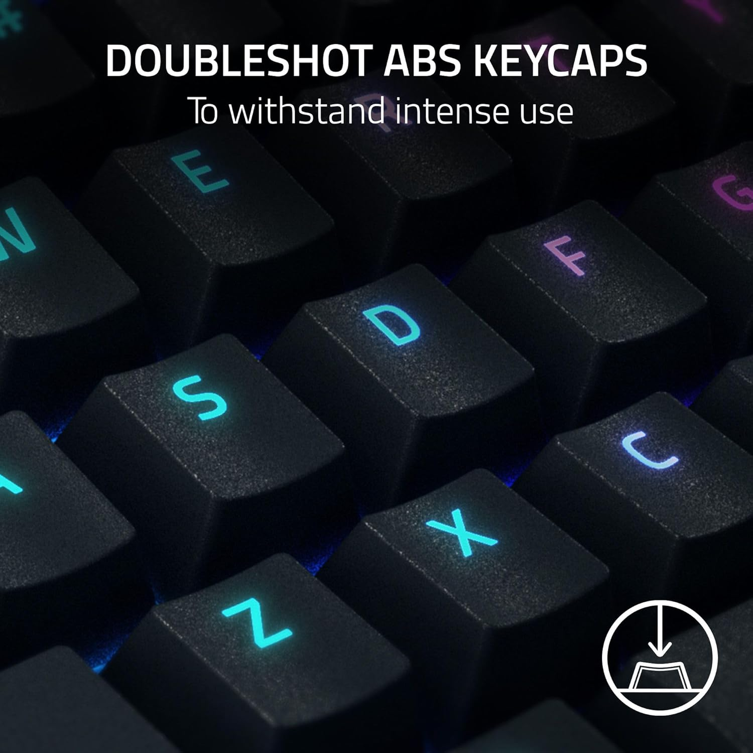 Razer BlackWidow V4 X Tactile & Clicky 6 Macro Keys Doubleshot ABS Keycaps Media Controls Sound Dampening & Stabilizers AR/EN Layout - Green Switch