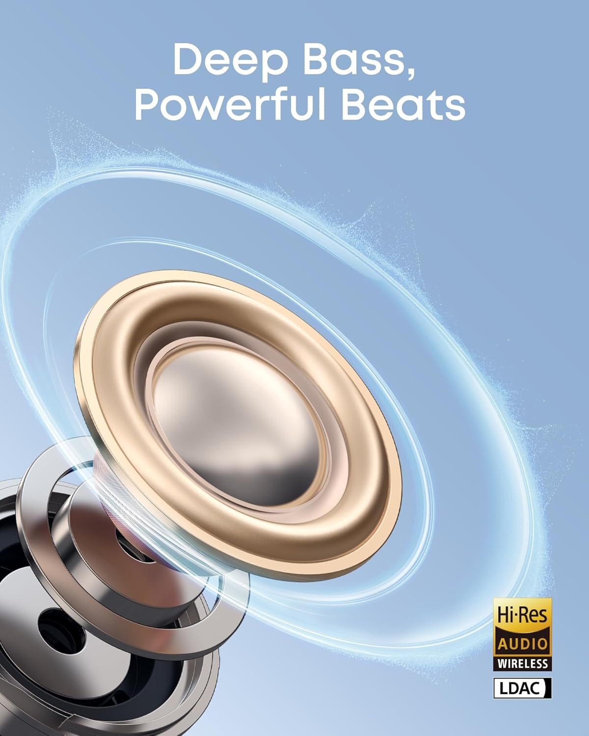 Soundcore C50i Comfortable Clip on Earbuds - White