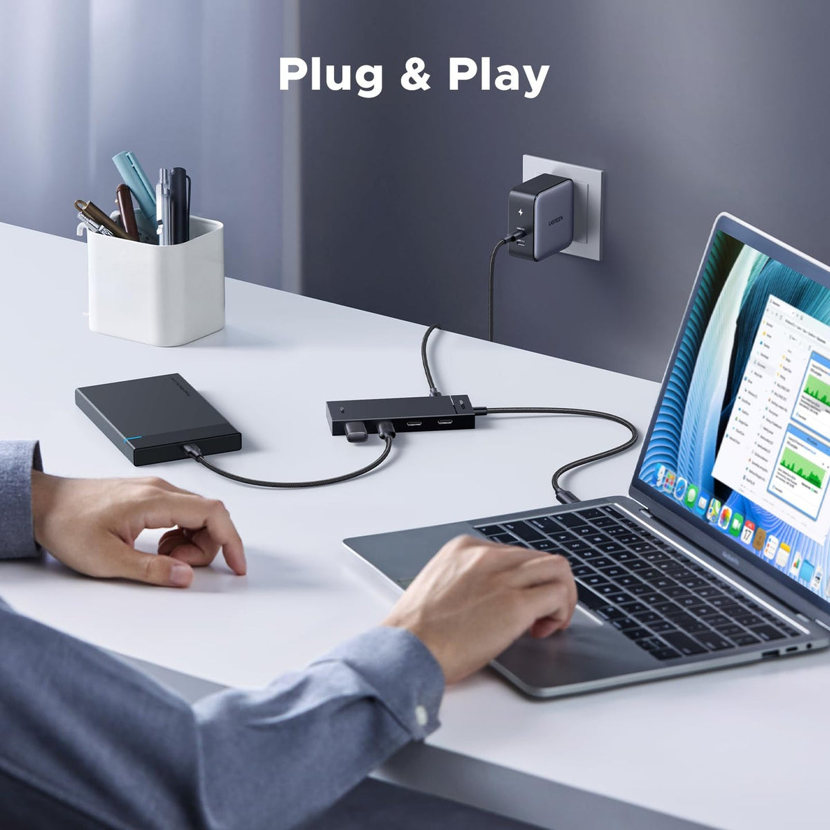 UGREEN 5-in-1  10Gbps USB C Hub with 100W PD Port