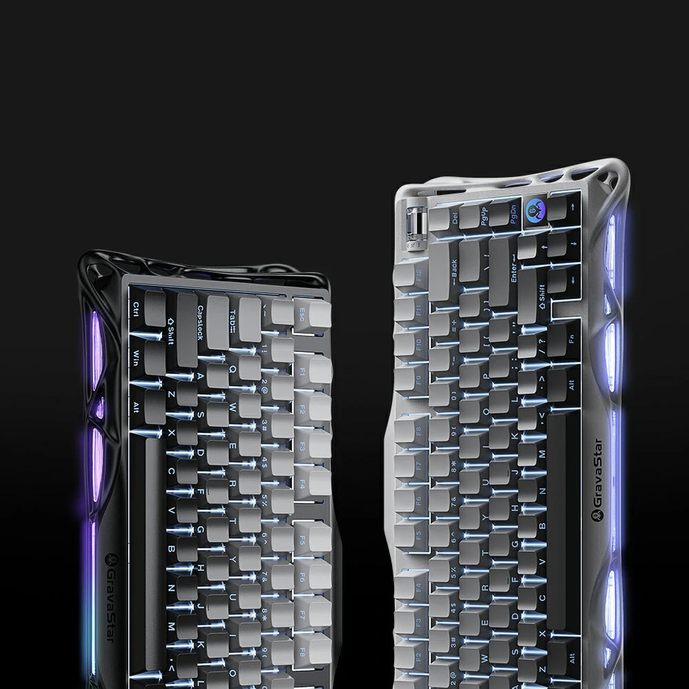GravaStar Mercury K1 75% Wireless Mechanical Gaming Keyboard - Gradient Black