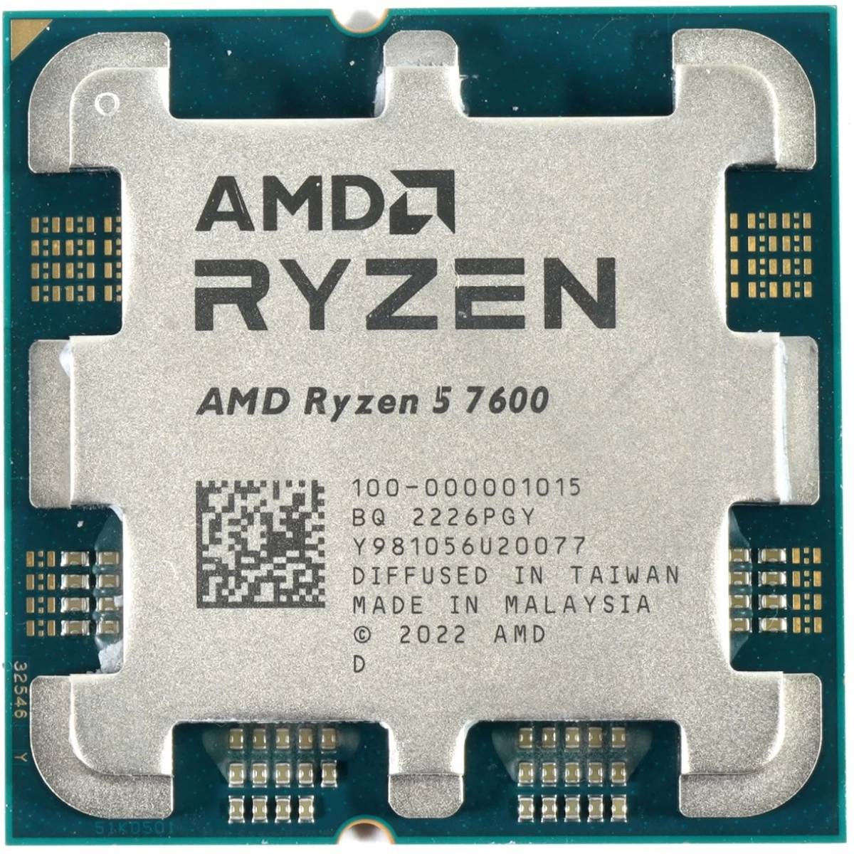 AMD Ryzen 5 7600 AM5 5.1GHz Zen 4 CPU Processor (Tray)
