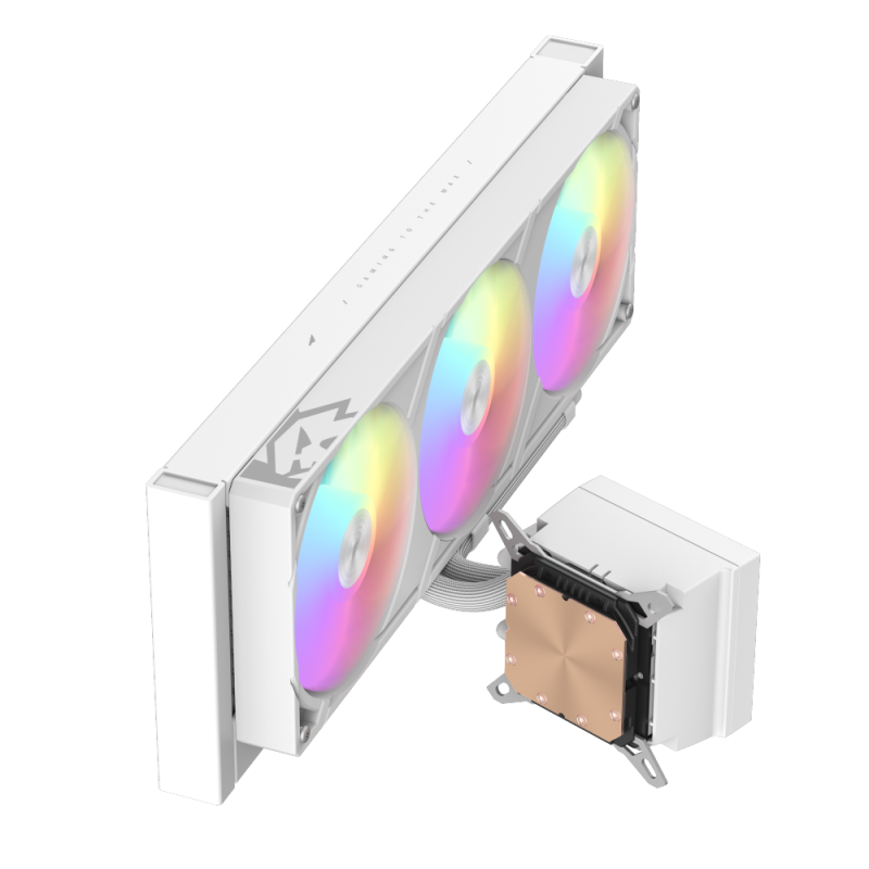 GAMEMAX GLACIER 360 WH LIQUID CPU COOLER  WHITE