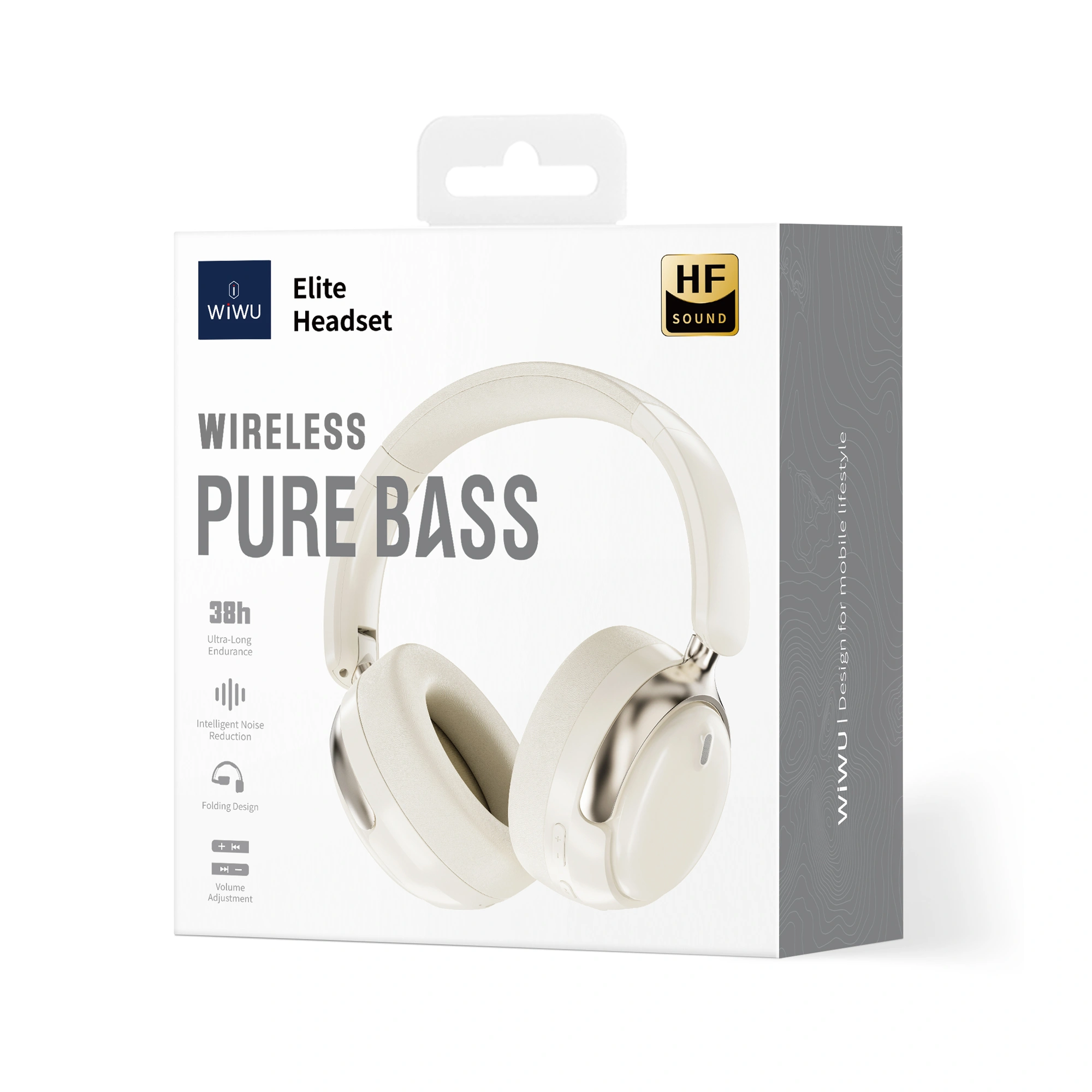 WIWU TD-10 ELITE HEADSET WIRELESS PURE BASS HF SOUND - Black