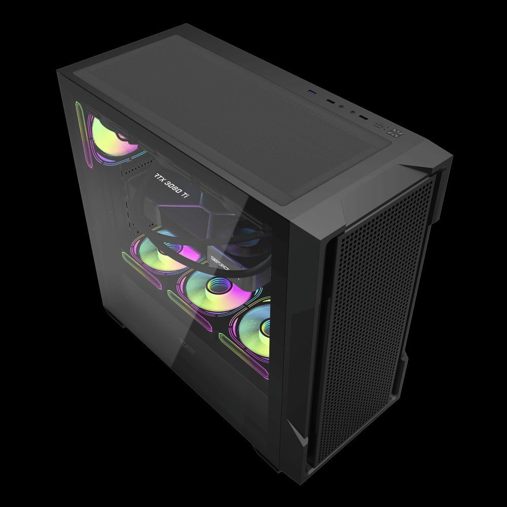 DARKFLASH DS900 Mesh ATX PC Gaming Case / Black