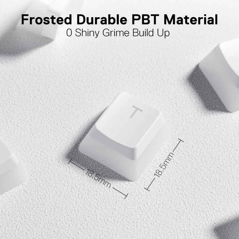 Redragon A130 White PBT Double Shot Keycap Set