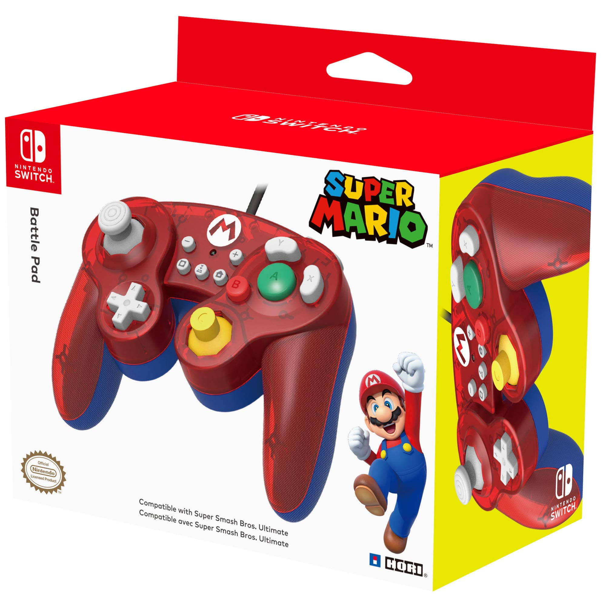 Hori Battle Pad for Nintendo Switch Mario Edition - Red