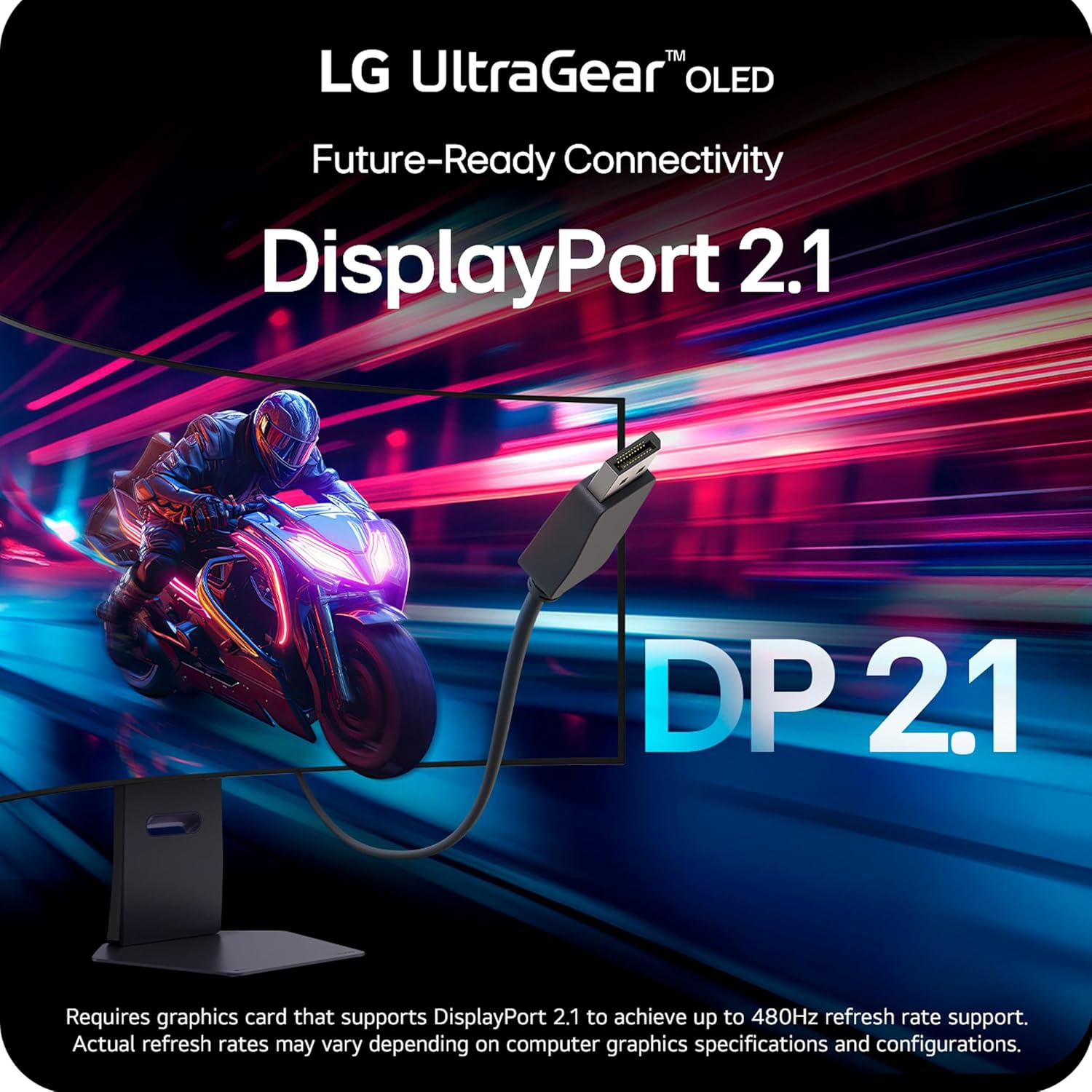 LG 45GX950A-B UltraGear™ 45” OLED 5K2K WUHD Gaming Monitor – 165Hz / 330Hz Dual Mode, 0.03 ms, G-SYNC