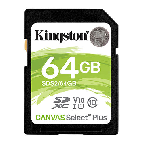 Kingston 64GB Canvas Select Plus SD Card [ SDS2/64GB ]