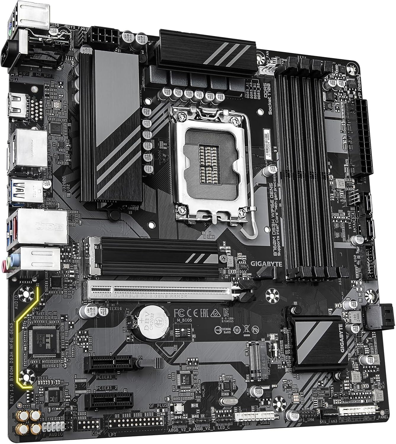 GIGABYTE B760M DS3H WIFI6E GEN5 DDR5 MOTHERBOARD