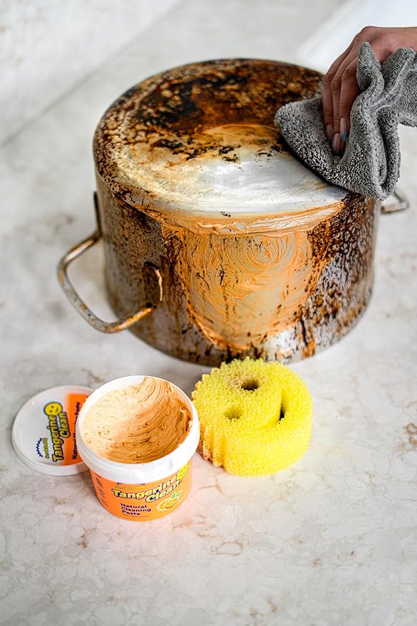 Scrub Daddy Sponge and Tangerine Cleaning Paste Set