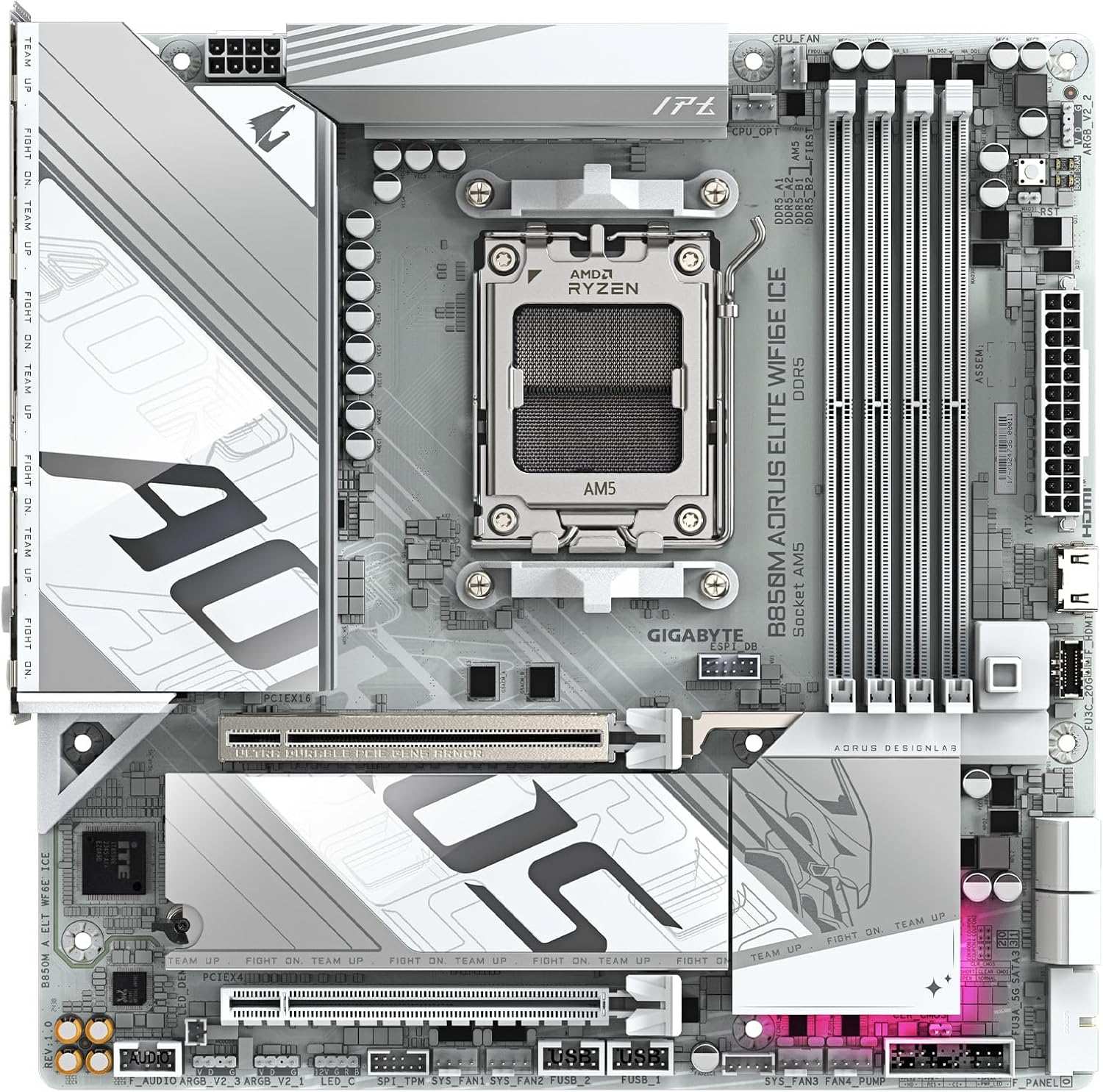 Gigabyte AMD B850M AORUS ELITE WIFI-6E ICE MATX Motherboard