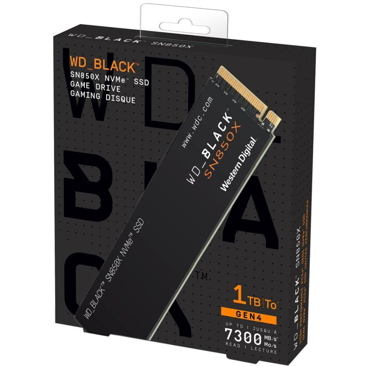 WD BLACK SN850X NVMe M.2 2280 1TB PCI