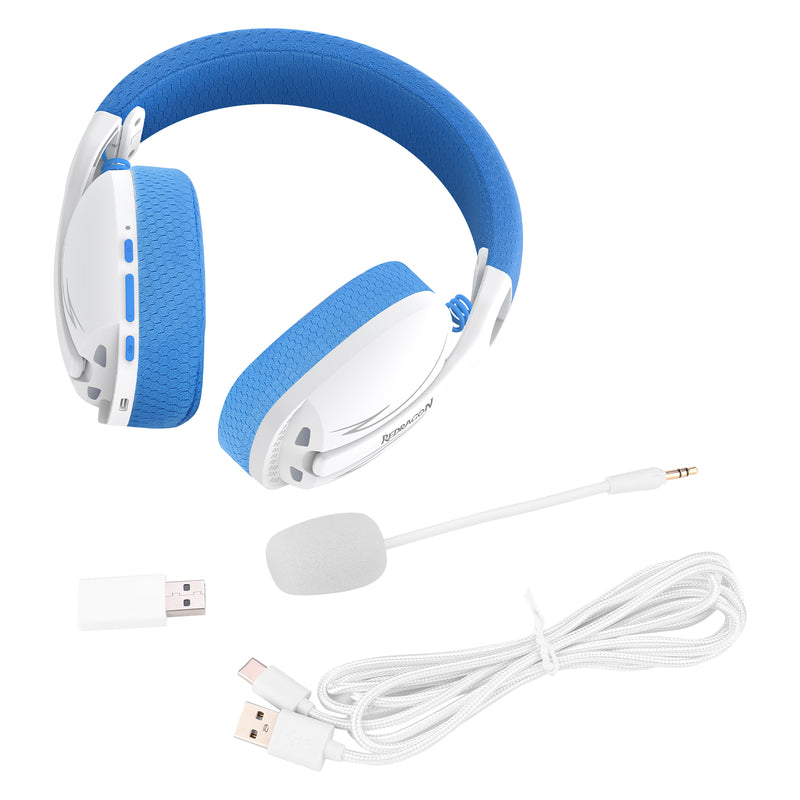 Redragon SKULD Pro 3-mode Light-Weight Gaming Headset - White