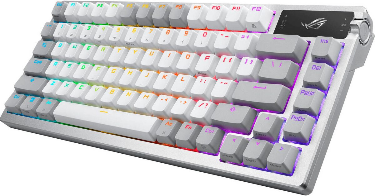 Asus ROG M701 AZOTH 75% WIRELESS MECHANICAL GAMING KEYBOARD - WHITE