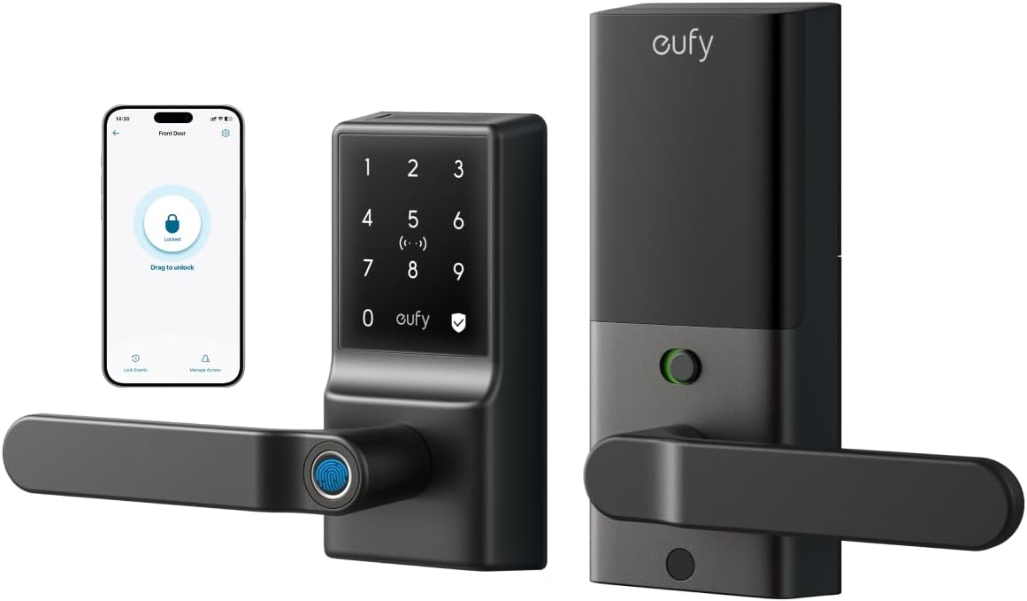 Anker Eufy Smart Lever Lock C33 Black Anker Eufy Smart Lever Lock C33 Black