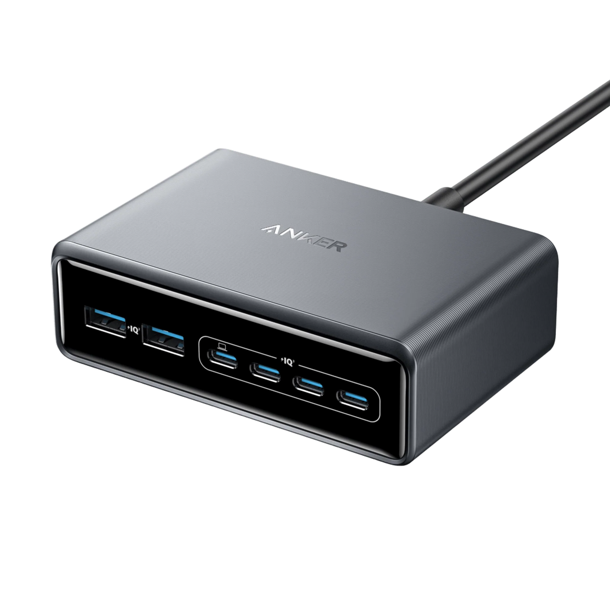 Anker Prime Charger (200W, 6 Ports, GaN) UK Silver Anker Prime Charger (200W, 6 Ports, GaN) UK Silver