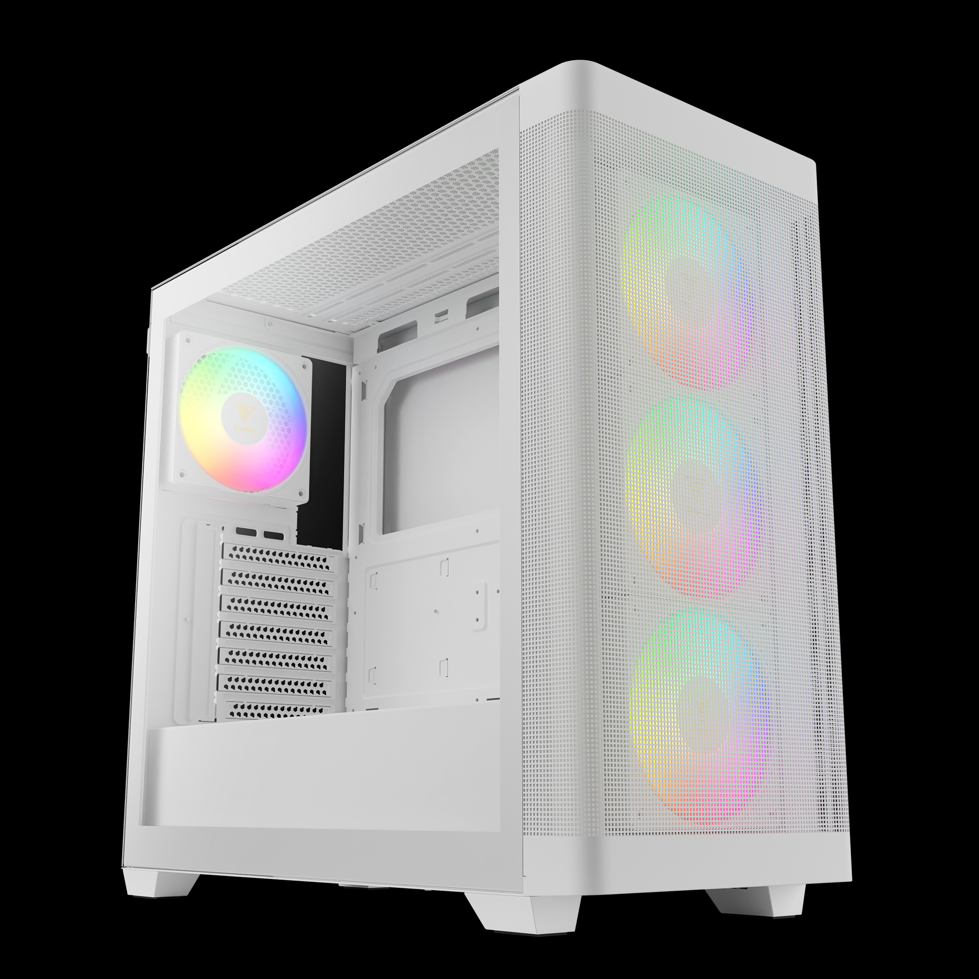 GAMDIAS ATHENA M3 ARGB Mid Tower Gaming Case - White