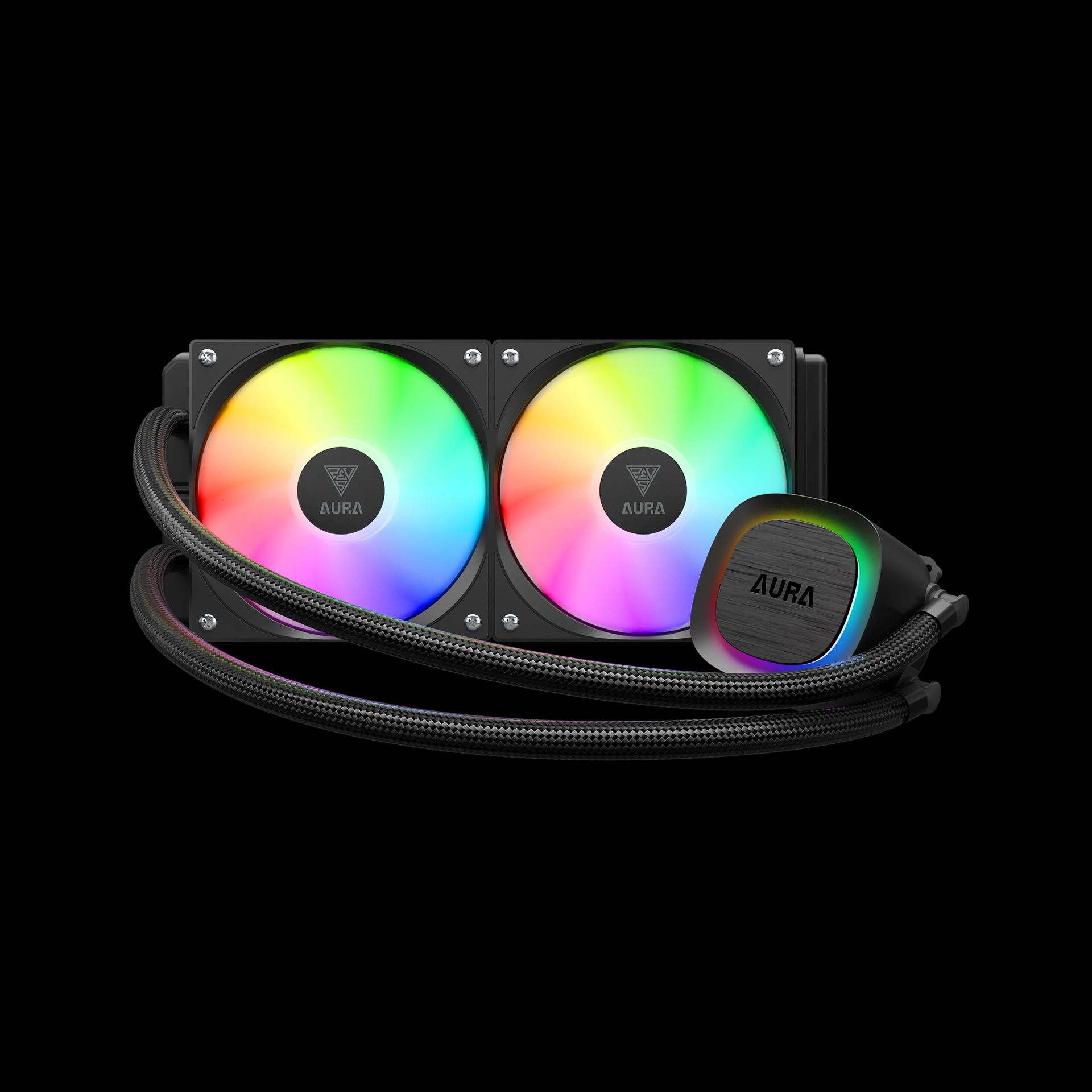 GAMDIAS AURA GL240 V2 ARGB Liquid Cooler - Black