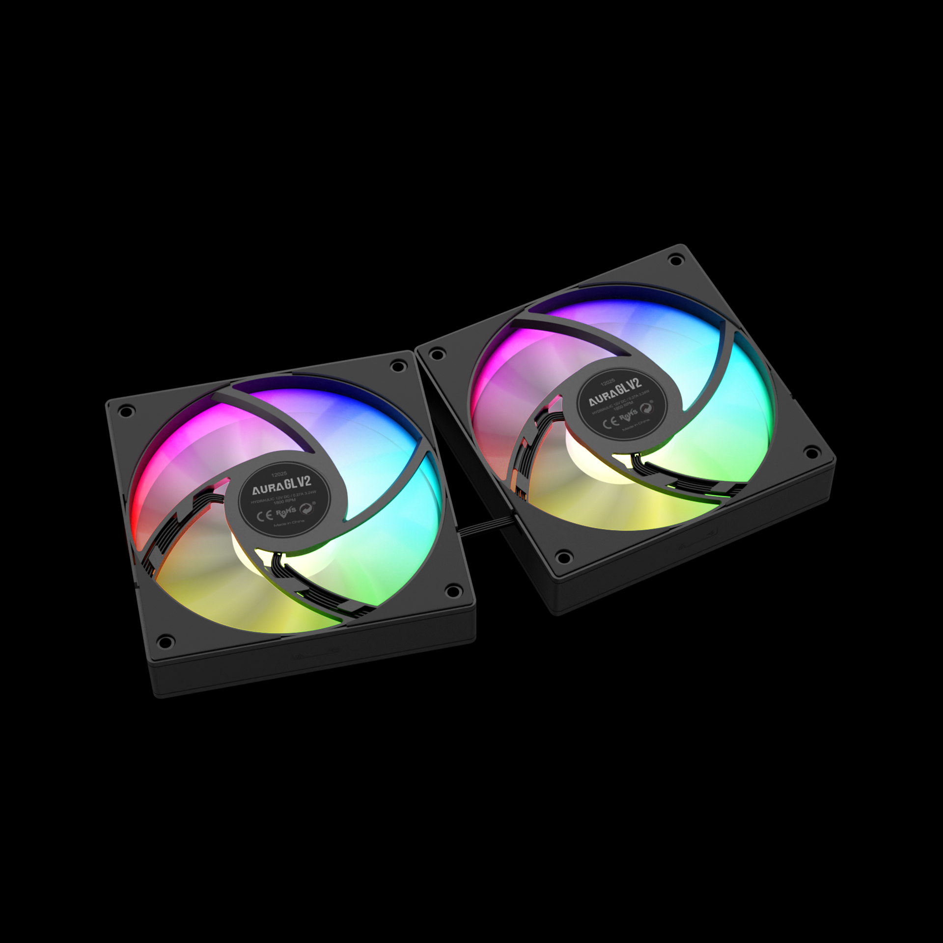 GAMDIAS AURA GL240 V2 ARGB Liquid Cooler - Black