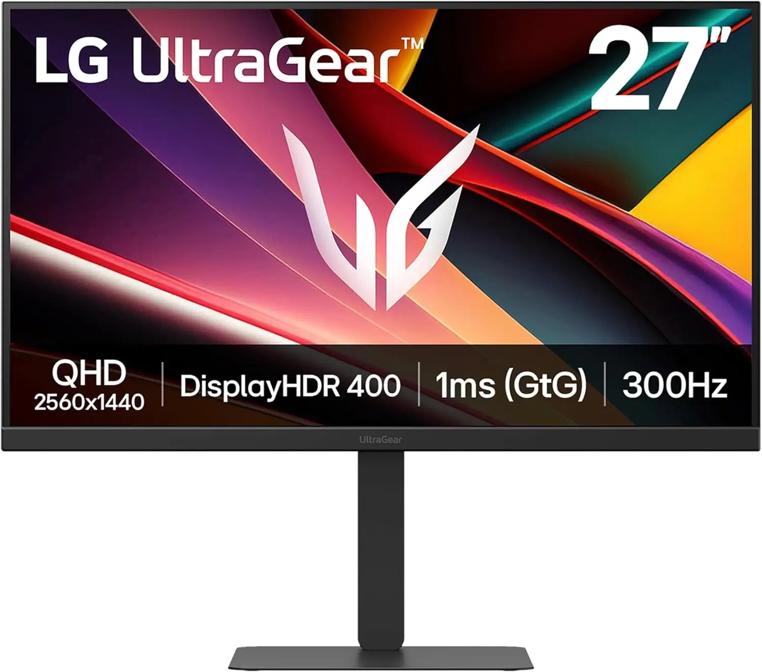 LG ULTRAGEAR 27G640A-B 2K QHD 300HZ IPS 1ms Response, HDR400 Gaming Monitor