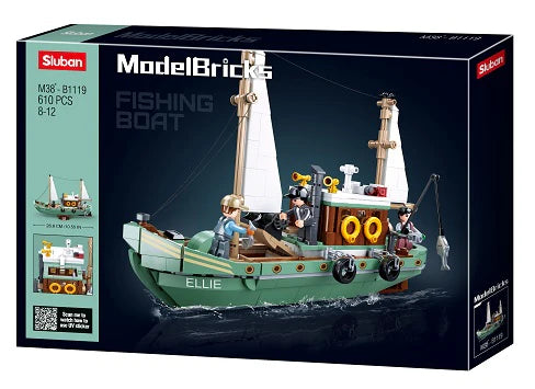Sluban ModelBricks- Fishing-boat 610pcs
