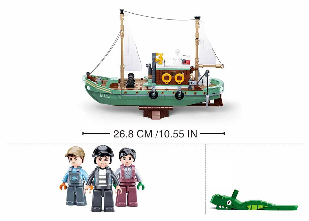 Sluban ModelBricks- Fishing-boat 610pcs
