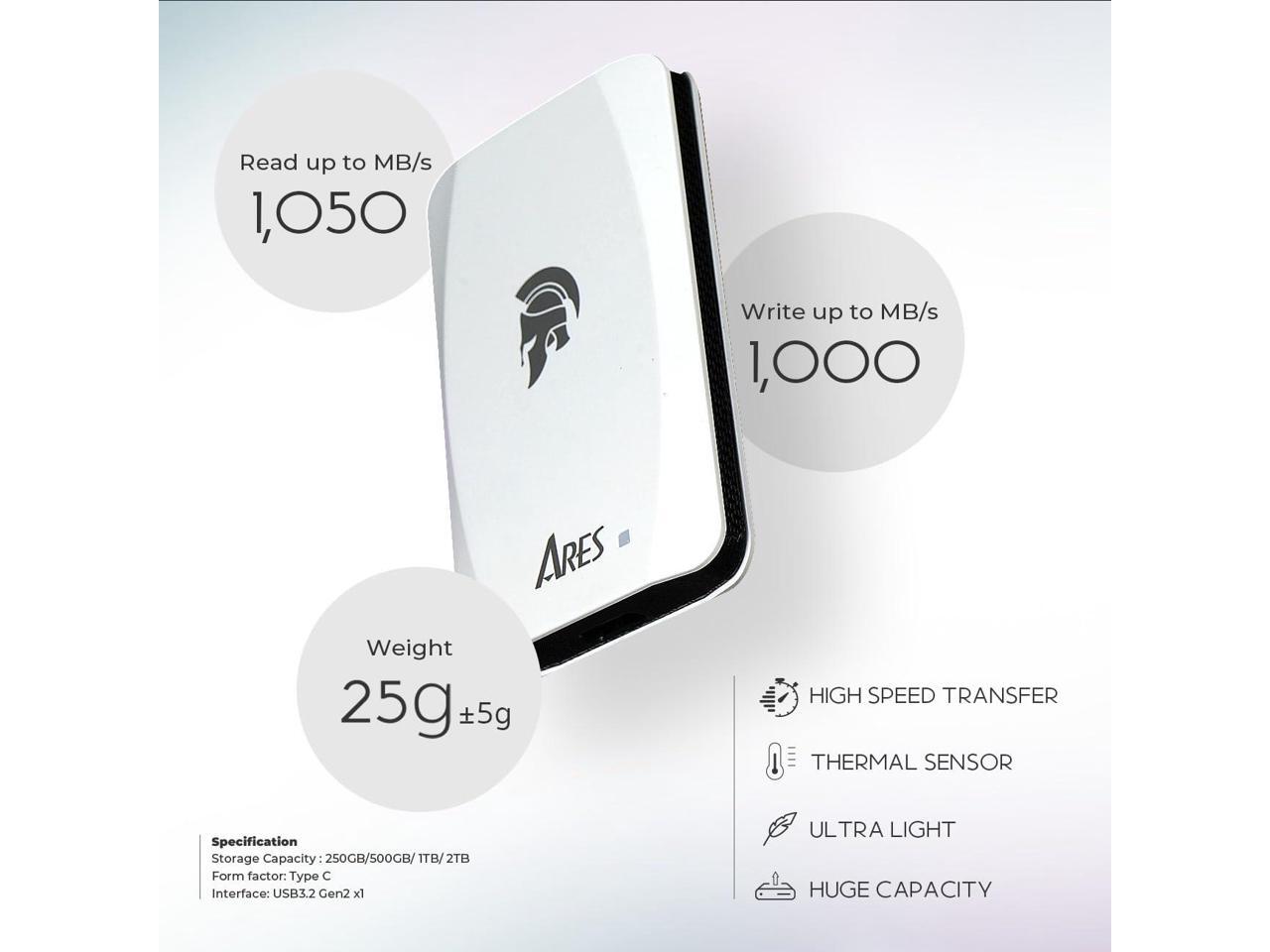 Kingston XS1000 2TB external solid state drive (SSD) USB 3.2 Gen 2