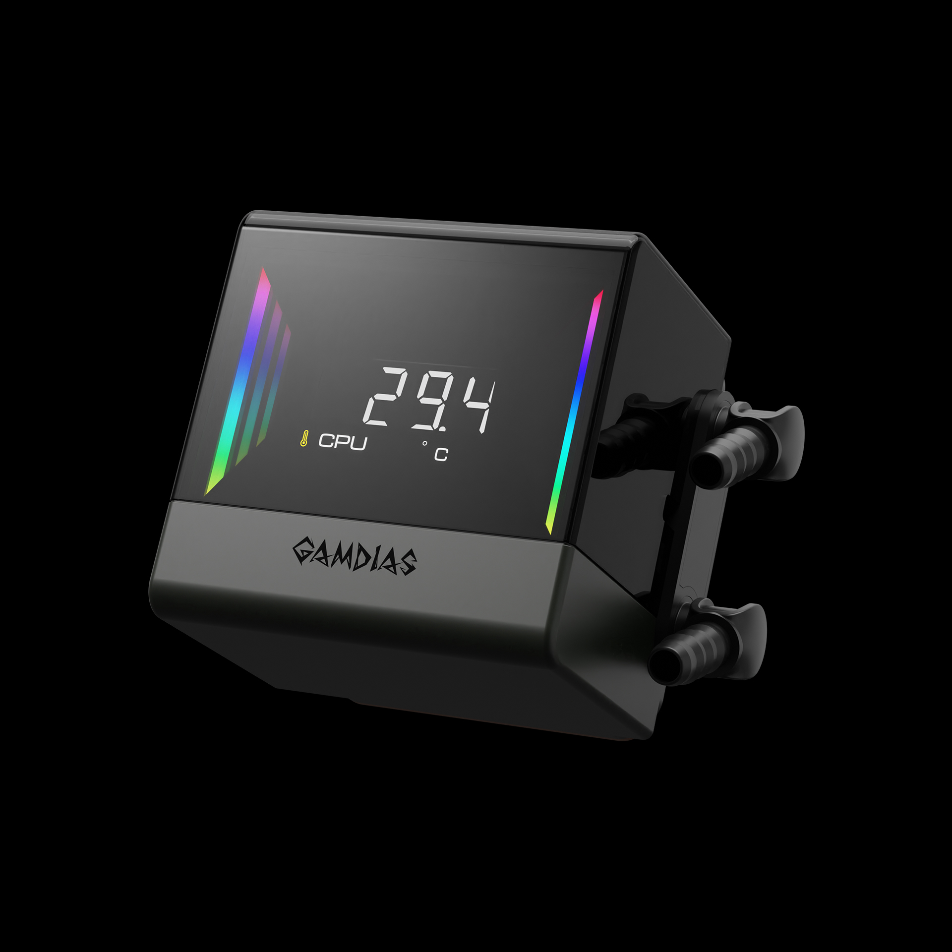 GAMDIAS CHIONE E4-240 AIO Digital Display Infinity Mirror - Black