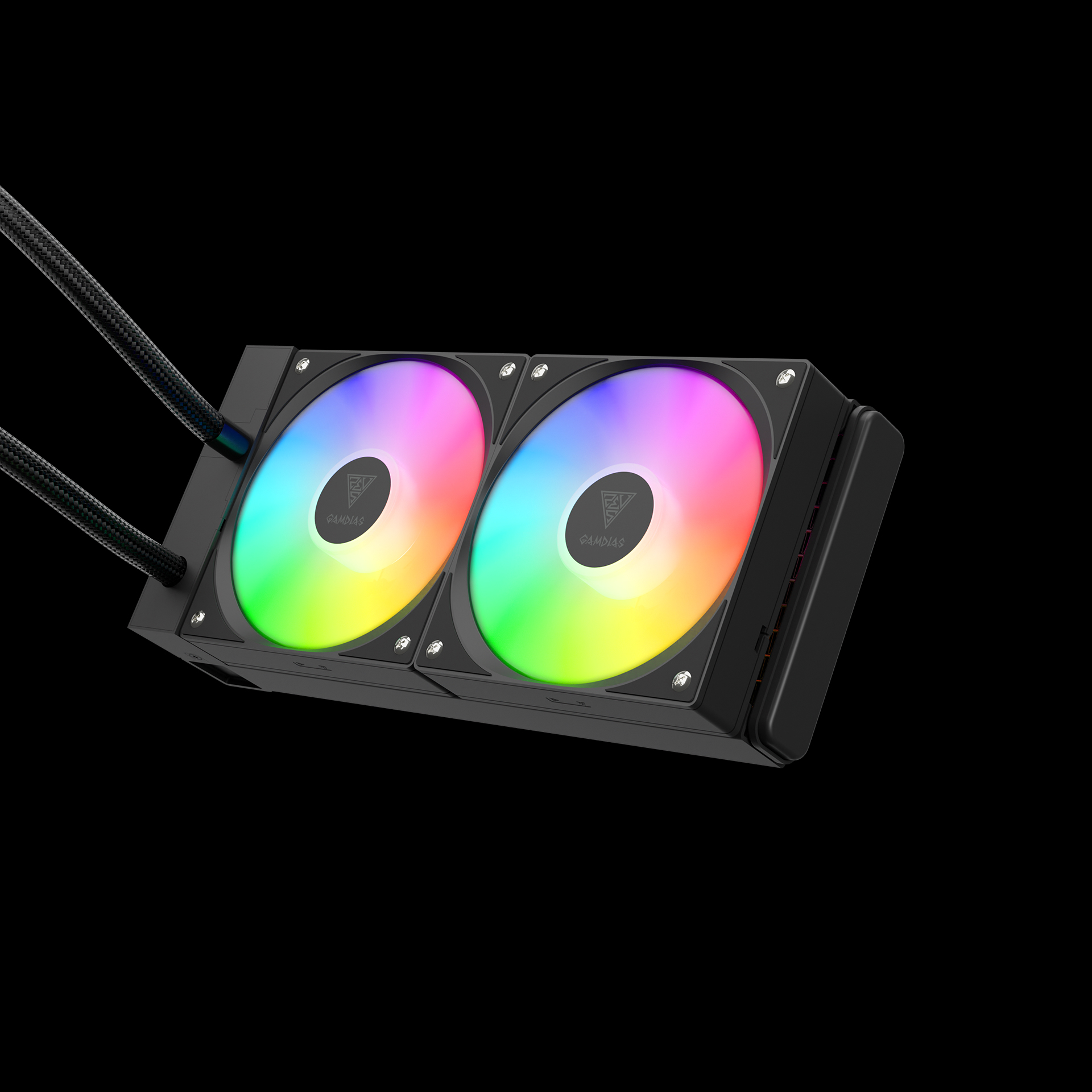 GAMDIAS AURA GL240 V2 ARGB Liquid Cooler - Black