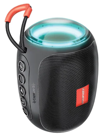 Promate Capsule 3 LumiFlux High-Definition Wireless Speaker - Black