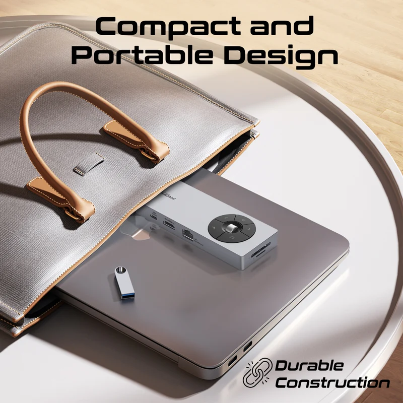 Promate Comandhub-Pro 14-in-1 Highspeed Multiport USB-C Hub with 100W PD