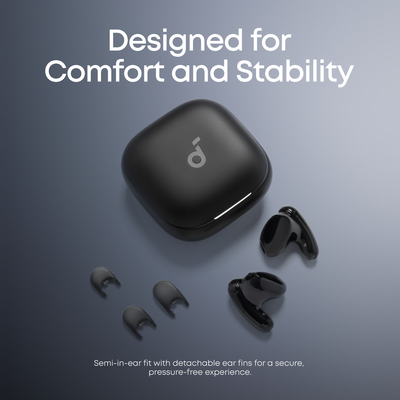 Soundcore Liberty Buds Wireless Semi-in-Ear Earbuds with ANC Blue