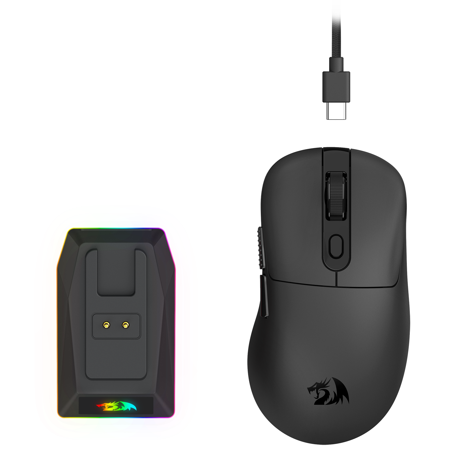 REDRAGON EBONY STANDARD M998-STD-1K 24000 DPI WIRELESS BLACK GAMING MOUSE