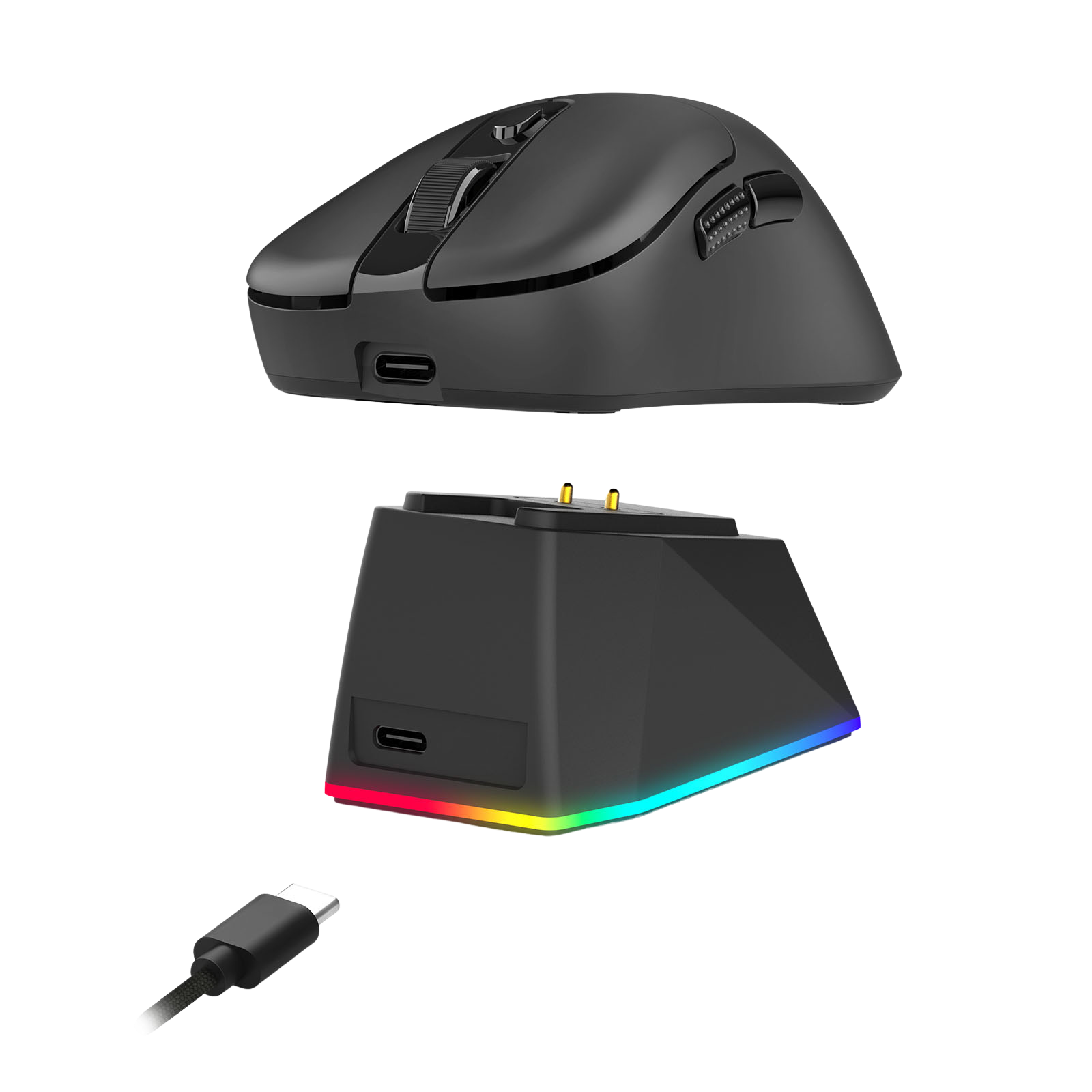 REDRAGON EBONY STANDARD M998-STD-1K 24000 DPI WIRELESS BLACK GAMING MOUSE
