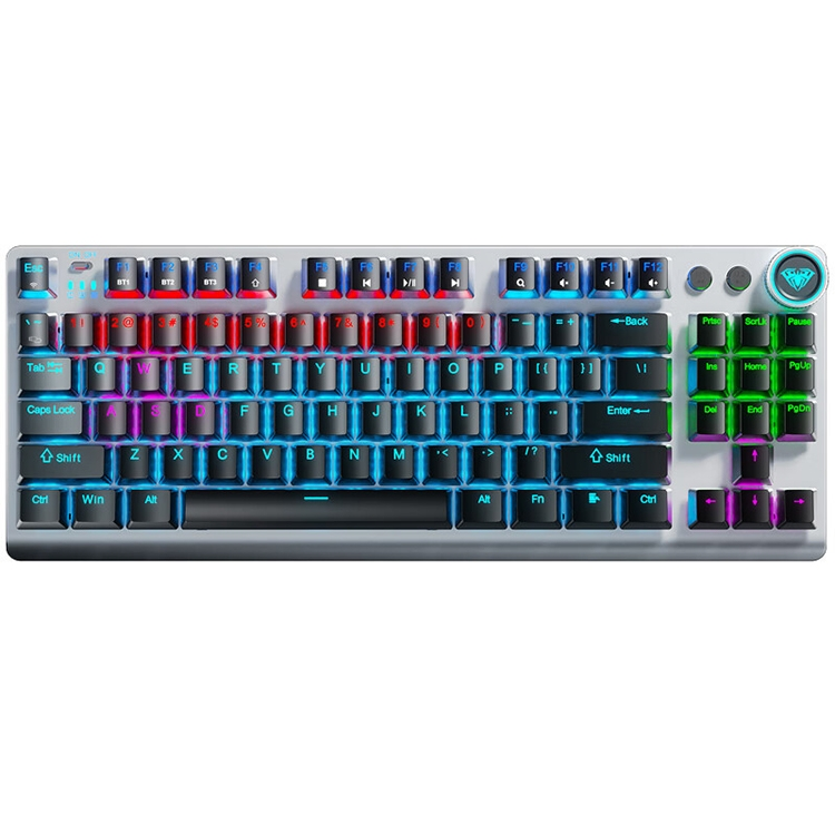 AULA F3001 2.4G Blue switch Wired | Wireless 2.4Ghz | Bluetooth Mechanical Keyboard