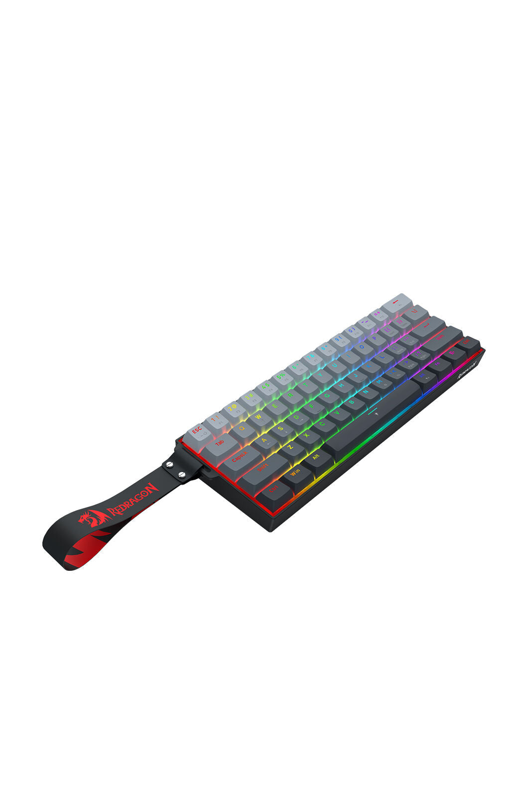 Redragon K617GGB-RGB-MP Fizz Grey 60% Rapid Trigger Magnetic RGB Gaming Keyboard
